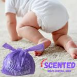 Baby Powder Scented Diaper Disposal Bags - 600 Pack