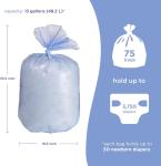 Ubbi Disposable Diaper Pail Bags - 75 Count