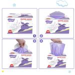 Lavender-Scented Disposable Diaper Bags with Ties