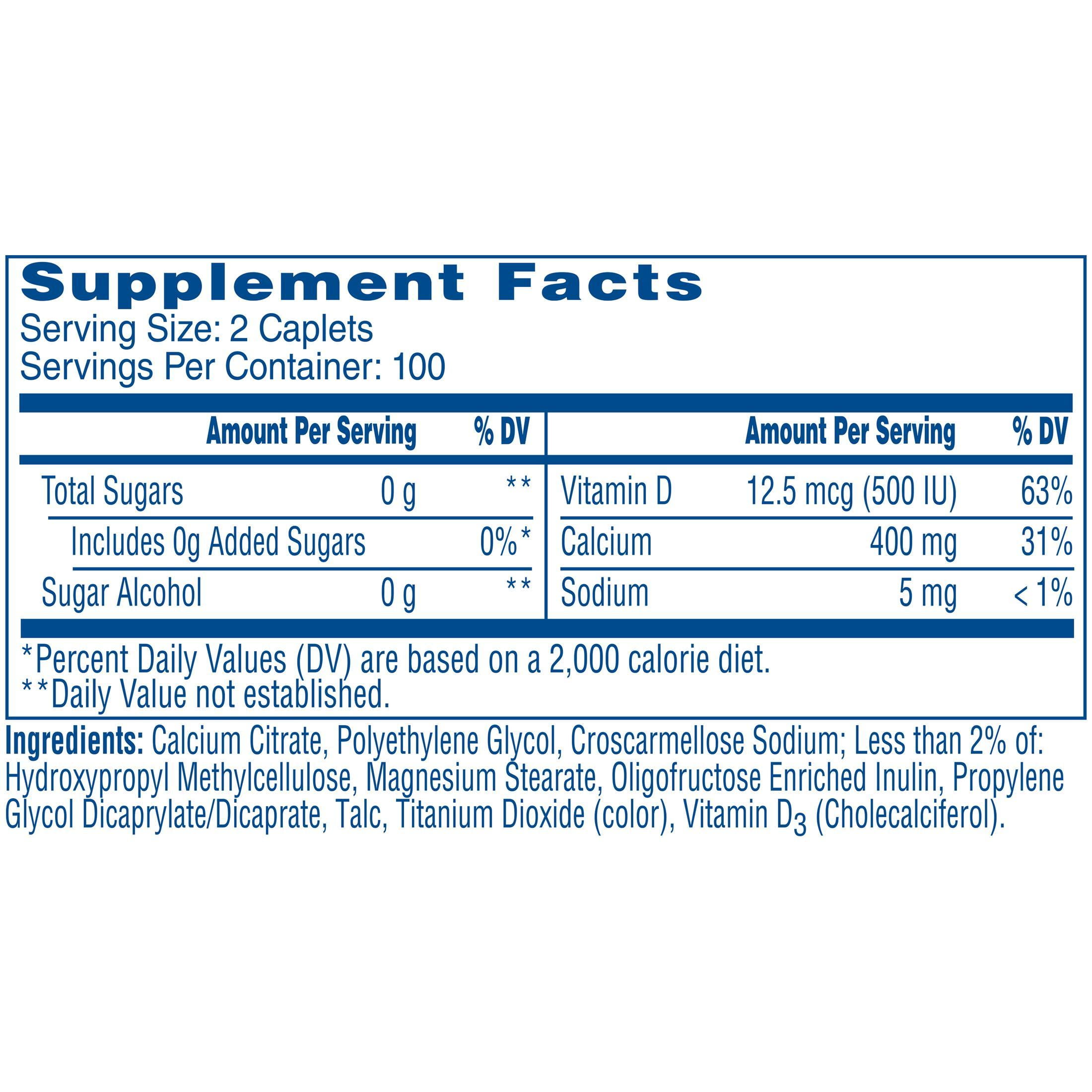 Highly soluble Citracal Petites with 400mg Calcium Citrate