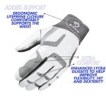 Bionic Women's ReliefGrip Golf Glove, Silver, Medium