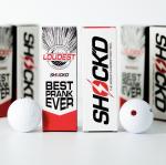 SHOCK'D Golf Balls 3-Pack - White