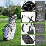KVV Lightweight Golf Stand Bag with 7 Dividers
