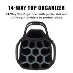 Snake Eyes SE500 Golf Cart Bag - Black/Gray