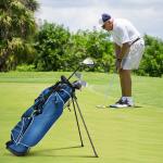 Blue Golf Stand Bag with 4-Way Divider