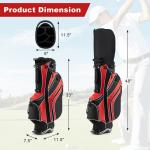 Lightweight Red Golf Stand Bag with 6 Dividers