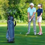 Blue Golf Stand Bag with 4-Way Divider