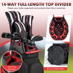 Molded Lock Top Golf Cart Bag with 14 Dividers