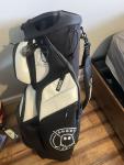Ghost Golf Cart Bag - Black & White, 14-Way Divider