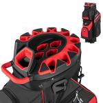 Molded Lock Top Golf Cart Bag with 14 Dividers