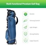 Blue Golf Stand Bag with 4-Way Divider