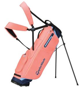 TaylorMade Ladies Flextech SuperLite Stand Bag - Coral/Navy