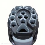 Premium 14-Way Golf Cart Bag with Rain Hood