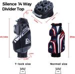 ASK ECHO T-Lock 14-Way Golf Cart Bag