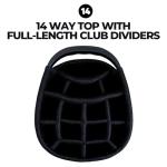 Izzo Ultra Lite White Golf Cart Bag