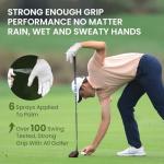 FINGER TEN All Weather Golf Gloves 3 Pack