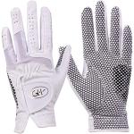 GH Women's Leather Golf Gloves - White Pair