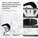 Men's Right-Hand Golf Gloves - 1 or 3 Pack