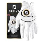 FootJoy Men's StaSof Left Hand Golf Glove, White