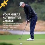 FINGER TEN Men's Premium Rain Golf Gloves - 1 Pair