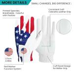 Men's Golf Gloves with Ball Marker - 2 Pack