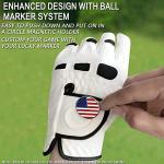 Men's Golf Gloves 3 Pack with Ball Marker