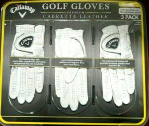 Callaway Premium Cabretta Leather Golf Gloves 3-Pack