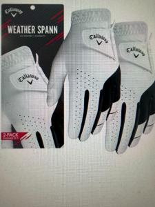 Callaway Men's XL Weather Spann Golf Gloves