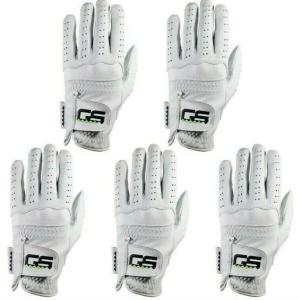 Men's Premium Cabretta Leather Golf Gloves - 5-Pack