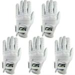 Men's Premium Cabretta Leather Golf Gloves - 5-Pack