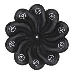 10-Piece Waterproof Golf Iron Head Covers Set