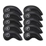 10-Piece Waterproof Golf Iron Head Covers Set