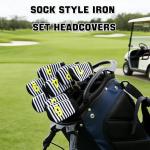 PGM 10-Pack Golf Iron Head Covers - Black