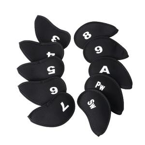 Neoprene Black Golf Head Covers for Irons