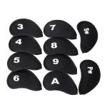 Neoprene Black Golf Head Covers for Irons