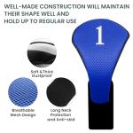 FINGER TEN Golf Club Head Covers Set of 5