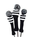 Hauni Stripes Golf Club Head Covers Set of 3