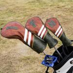 3-Pack Classic Brown Golf Club Headcovers Set