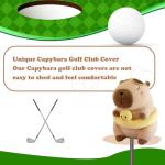 Capybara Golf Club Head Cover - Funny Plush Design