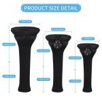 3-Piece Golf Club Head Covers Set for Drivers