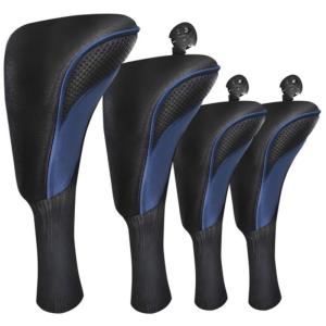 4-Pack Golf Club Head Covers for Woods