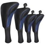 4-Pack Golf Club Head Covers for Woods