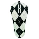 BeeJos Argyle Golf Club Head Covers - Black/White