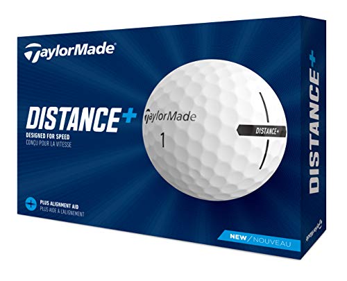 TaylorMade 2021 TaylorMade Distance+ Golf Balls, White