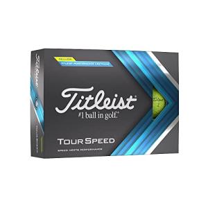 Titleist Tour Speed Yellow Golf Balls - 12 Pack