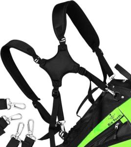 Adjustable Padded Golf Bag Strap with Hooks