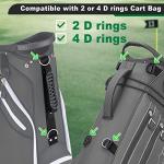 Adjustable Padded Golf Bag Strap with Hooks