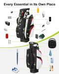 Vancropak Golf Cart Bag with USB Charger and Cooler