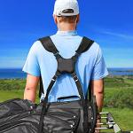 Adjustable Padded Golf Bag Strap with Hooks