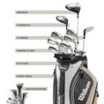 Wilson Luxe Women's Complete Golf Set, Right Hand
